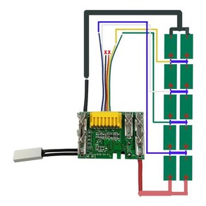 5 6Ah LED 공구 전동 8 BL 8V 리튬 배터리 9Ah 보호 .5Ah 마키타 보드 용 3Ah 충전 기판 회로 830, 01 PCB, 1개