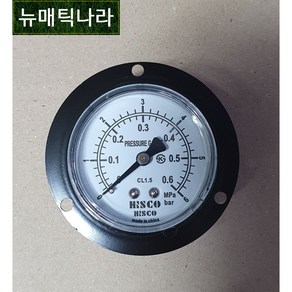 [ HISCO ] GPBD50X06 ( 판넬형 공압 압력 게이지 50파이 0.6MPa 6KG 6ba / 131P HSI 히스코 압력계 협성계기 BD형 ), GPBD50X10 ( 10KG), 1개