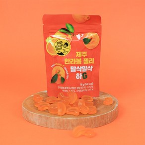 제주 감귤 한라봉 젤리 말삭말삭 하G 세트 비타민C 제리 밀감 간식, 5개, 78g