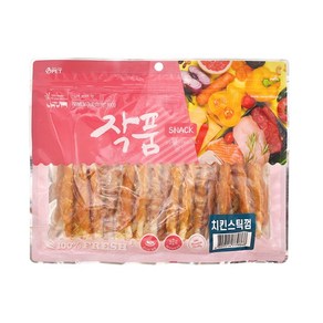 작품 강아지 대용량 간식 치킨스틱껌 300g, 1개