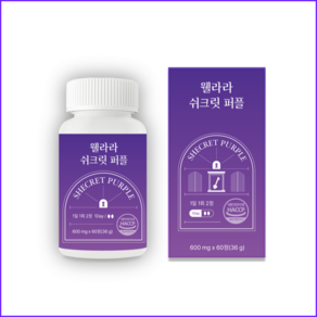 쉬크릿 퍼플 브로멜라인 파파인 칼륨 여성전용 36000mg, 1박스, 60정