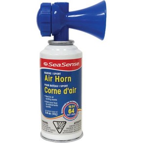 SeaSense Air Horn – Large Size 3.5온스 118dB Loud 1 Mile Range EPA USCG 표준 충족 보트 및 해양 안전에 탁월하며 축구 축구와