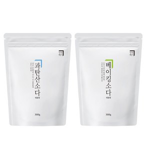 살림백서 대용량 과탄산소다 3kg + 베이킹소다 3kg 청소세제세트, 1세트, 6kg