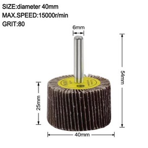 연삭 디스크 휠 브러시 연마 액세서리 회전 공구, 2) 40mm, 1개