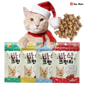 고양이 영양 간식 먹거리 그루머스 아임캣 겉은바삭 속은촉촉 70g 4종류맛 세트구성 [그다이마잇], 1세트, 1개