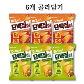 오리온 닥터유 단백질칩 버터구이오징어맛 60g 3 칠리살사맛 60g 3 (총6개), 360g, 1세트, 버터구이오징어3+칠리살사3