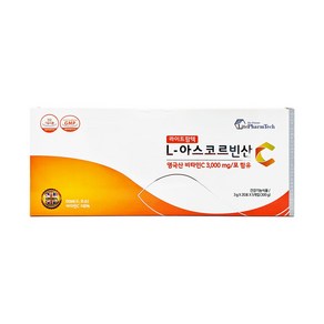 라이트팜텍 L-아스코르빈산 100포(3g X 20포 X 5개입) 영국산 비타민C 3 000mg/포, 5개, 100회분