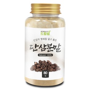 드랍쉽 단삼 분말(중국산) 80g(플라스틱통) 단삼 분마초 분말 가루 선식 건강 차 한방 약초 약재, 1개, 80g