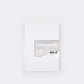 PapePhant 하이퀄리티 용지 러프그로스지(Rough Gloss pape), 화이트 160g A5 125매