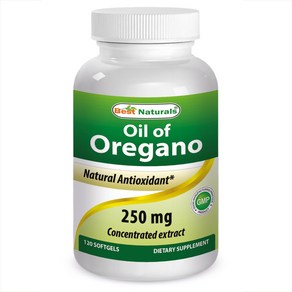 Best Natuals Oegano Oil 250 Mg Softgels 120Count, 1개, 120정