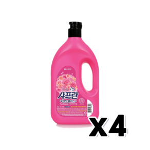 샤프란 구연산플러스 핑크페스티벌 섬유유연제 1L x 4개