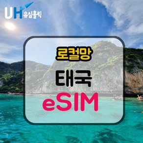 eSIM 태국 이심 데이터 무제한 e심 Dtac 핫스팟 코사무이 푸켓, 데일리플랜, 매일 500MB, 1일, 1개