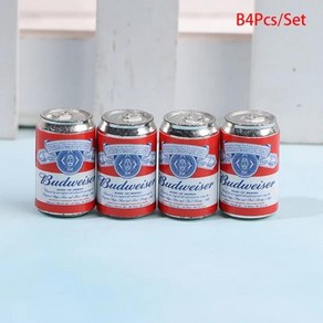 미니캔맥주 음료 맥주 미니어처 4pcs 112 소다 병 주방 액세서리, b