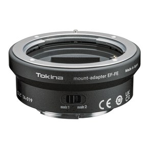 Tokina SZ Mount Convete EF-FE a+ EF E AF EF-S TA-019A+ 마운트 어댑터 전자 접점 탑재, 1개, 641705