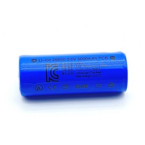 KDsafe 정품 26650 리튬이온 대용량 배터리 건전지 충전지 6A 고출력 5000mAh, 1개, 1개입