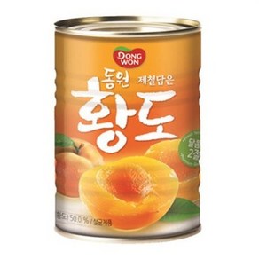 동원 복숭아 황도 2절 과일통조림, 400g, 12개