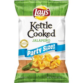 [미국직배송]레이스 케틀 쿡 할라피뇨 감자칩 대용량 382.7g Lay's Kettle Cooked Potato Chips Jalapeno Party