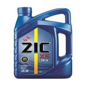 (SK ZIC)ZIC 지크 X5 5W20 4L SN플러스 PLUS +, 1개