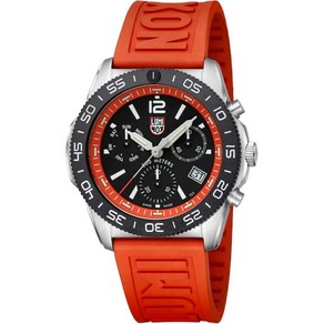 Luminox 루미녹스 남성용 시계 블랙 다이얼 오렌지 고무 밴드 론다 Z60 XS.3149 스위스산