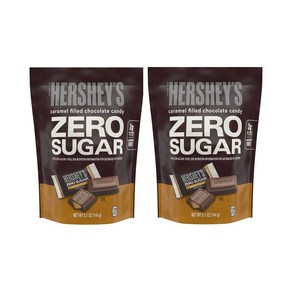 허쉬 무설탕 캬라멜 초콜렛 Hershey's Zero Sugar Caramel Chocolate Pouch 144g