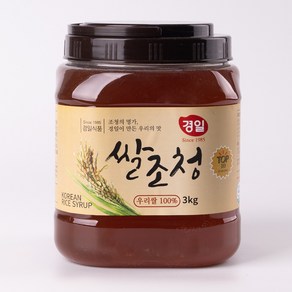 경일식품 국산 쌀조청 물엿 황물엿 조청 쌀엿 대용량 우리쌀조청, 3kg, 1개