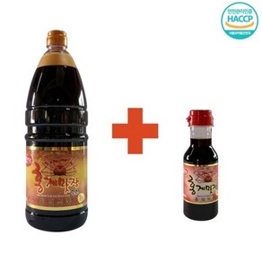 구딧 편스토랑 홍게간장 홍게액젓 골드 1.8L 1EA + 레드 200ml 세트, 1개