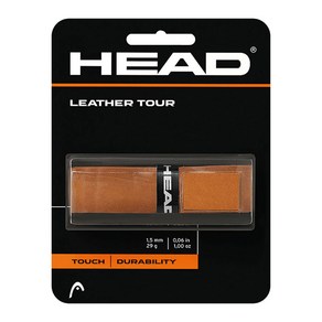 헤드 LEATHER TOUR 가죽그립 교체용 1.5mm 프리미엄 테니스 원그립, 1개