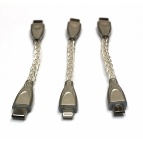 필립 SIlve 순은 OTG 케이블 C to C 라이트닝 마이크로 USB DAC 연결용, 1개