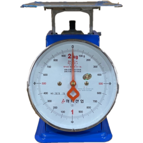 하나산업 접시저울2kg/2키로/지시저울/하나접시저울/앉은뱅이저울/아날로그저울, 하나산업 접시저울2kg, 1개