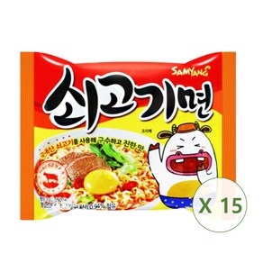 삼양 쇠고기면 120g, 15개