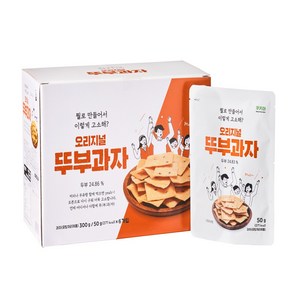 또먹자 쿠키아 두부과자 뚜부과자 박스(단독제품), 24개, 50g