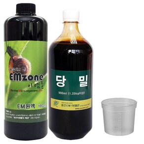 이엠허브 천연미생물 EM원액 1000ml + EM당밀 900ml, 1세트, 1.9L