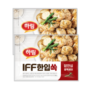 (신선) IFF 한입쏙 닭안심 블랙페퍼 800g 1봉+1봉, 2개