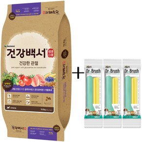 건강백서 건강한 관절 10.2kg +닥터브러쉬 유산균껌3개 SET, 1개