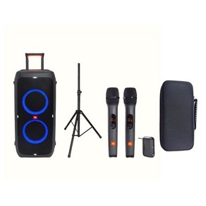 JBL PARTYBOX310 제이비엘 파티박스 310 블루투스 스피커 + JBL 무선마이크 AS3 + 스탠드 + 마이크 파우치