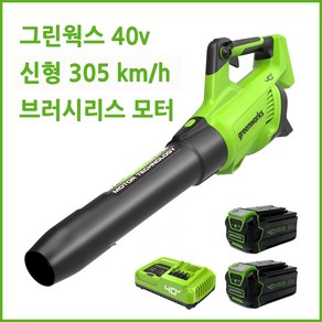 그린웍스 40v 2024 신형 충전 송풍기 제설 낙엽 송풍기 청소기 무선송풍기 풍속 305 km/h