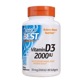 닥터스 베스트 Doctor's Best 비타민D3 2000IU 50mcg 180정