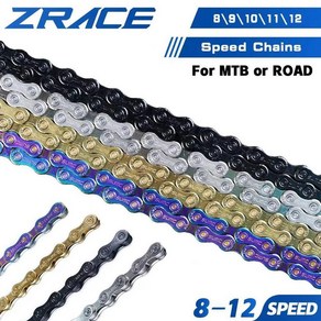 ZRACE 자전거 체인 M산악 도로 네온 실버 블랙 골드 114 SUMC OEM 8 단, 10. 10s Neon-Like, 1개