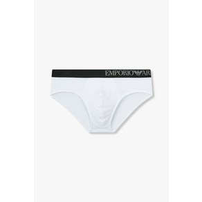 매장정품 엠포리오 아르마니 언더웨어 EMPORIO ARMANI UNDERWEAR 남성 사이드 로고 밴딩 브리프_화이트_0814111062 2401172668 1602858