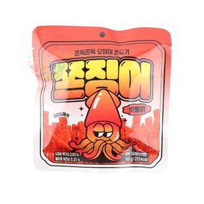 쫀징어 핫불닭맛 50g 쫀디기 간식, 1개