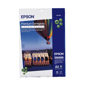 EPSON EPSON)프리미엄 반광택 포토용지(S041332/251g/A4/20매), 단품