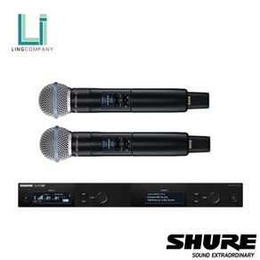 SHURE SLXD24D BETA58A 듀얼 마이크 세트