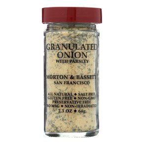 Morton and Bassett Seasoning - Onion with Parsley Morton and Bassett Seasoning - 파슬리를 곁들인 양파 - 알갱이