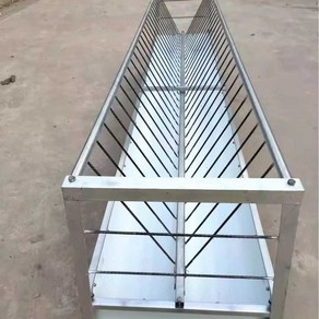 송아지먹이통 축산용품 염소 급여기 배식통 식수 사료통 스텐, 3m x 0.65m x 0.85m, 1개