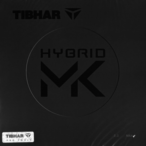 티바 하이브리드 MK 탁구 러버, Black, 1개