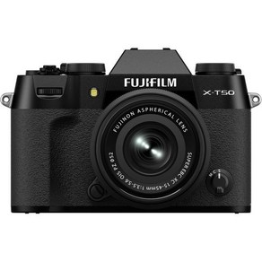 후지필름 X-T50 미러리스 디지털 카메라 XC15-45mmF3.5-5.6 OIS PZ 렌즈 키트 - 블랙, Black, Body