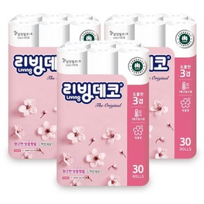 삼정펄프 리빙 데코 오리지날 3겹 30m 화장지, 30롤, 3개