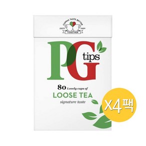 PG Tips 피지 팁스 블랙티 루스 리프 홍차 250g x4상자 (총1kg), 1개입, 4개