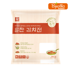 사옹원 알찬 김치전 1kg 대용량 업소용 식자재 식당용 부침개 한식 반찬 전 벌크포장