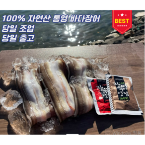 [맛곳간] 통영 자연산 손질 바다장어 산지직송 특대 (소스포함), 1세트, 1kg(2~3미)